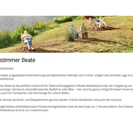 Gaestezimmer Beate Und Ferienwohnung Rheda Wiedenbrueck Exteriör bild